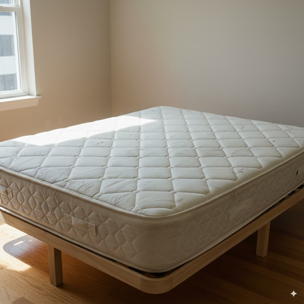 colchón después del lavado